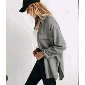 Madewell JCrew Brushed Oversized‎ Shirt Jacket XXS